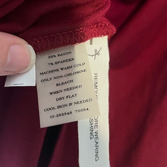 Ann Taylor Womens Maroon New With Tags Body-con Ruched Dress Size Large - Picture 3 of 4